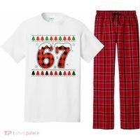 67 Ugly Christmas Xmas Buffalo Plaid Six Seven Pajama Set thumb 0