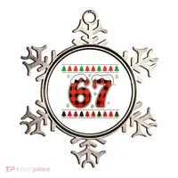 67 Ugly Christmas Xmas Buffalo Plaid Six Seven Ornament thumb 0
