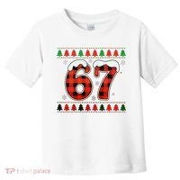 67 Ugly Christmas Xmas Buffalo Plaid Six Seven Toddler T-Shirt thumb 0