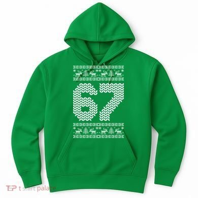 6-7 Ugly Christmas Sweater 67 Meme Design Hoodie