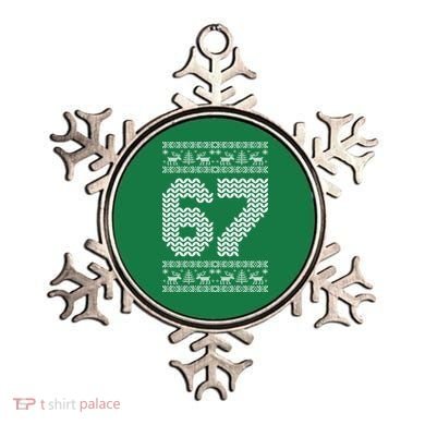 6-7 Ugly Christmas Sweater 67 Meme Design Ornament