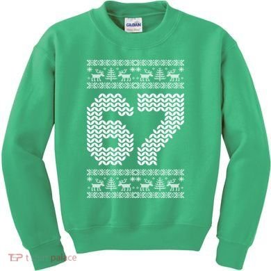 6-7 Ugly Christmas Sweater 67 Meme Design Kids Sweatshirt