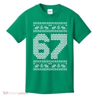 6-7 Ugly Christmas Sweater 67 Meme Design Kids T-Shirt