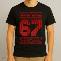 6-7 Ugly Christmas Sweater 67 Meme Funny T-Shirt thumb 3