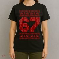 6-7 Ugly Christmas Sweater 67 Meme Funny T-Shirt thumb 4