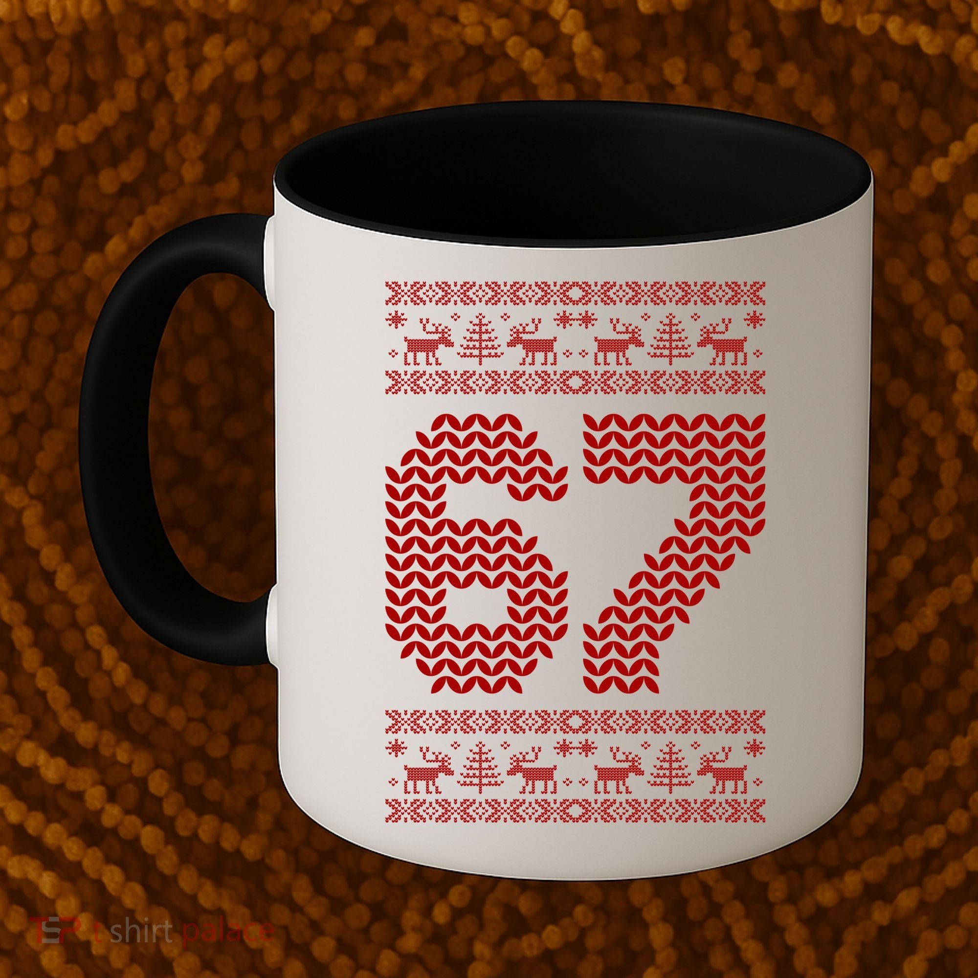 6-7 Ugly Christmas Sweater 67 Meme Funny Coffee Mug