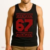 6-7 Ugly Christmas Sweater 67 Meme Funny Tank Top thumb 3