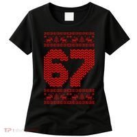 6-7 Ugly Christmas Sweater 67 Meme Funny Women's T-Shirt thumb 0