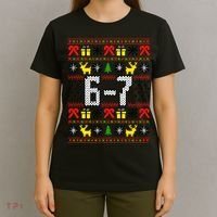 6-7 Ugly Christmas Sweater 67 Meme Funny Xmas T-Shirt thumb 4
