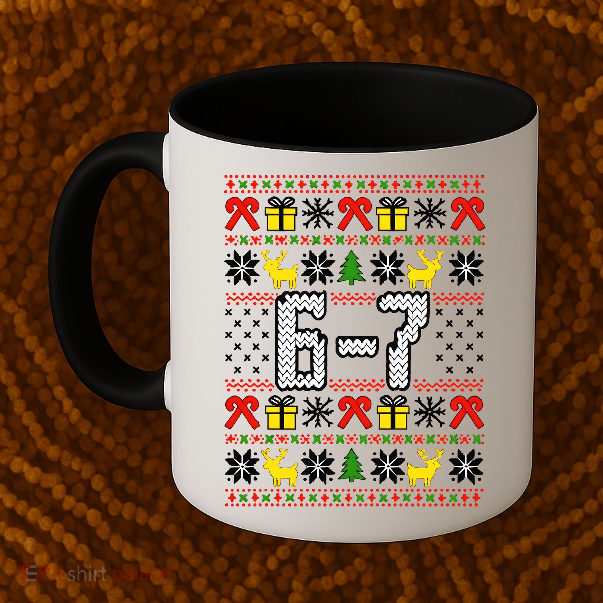 6-7 Ugly Christmas Sweater 67 Meme Funny Xmas Coffee Mug