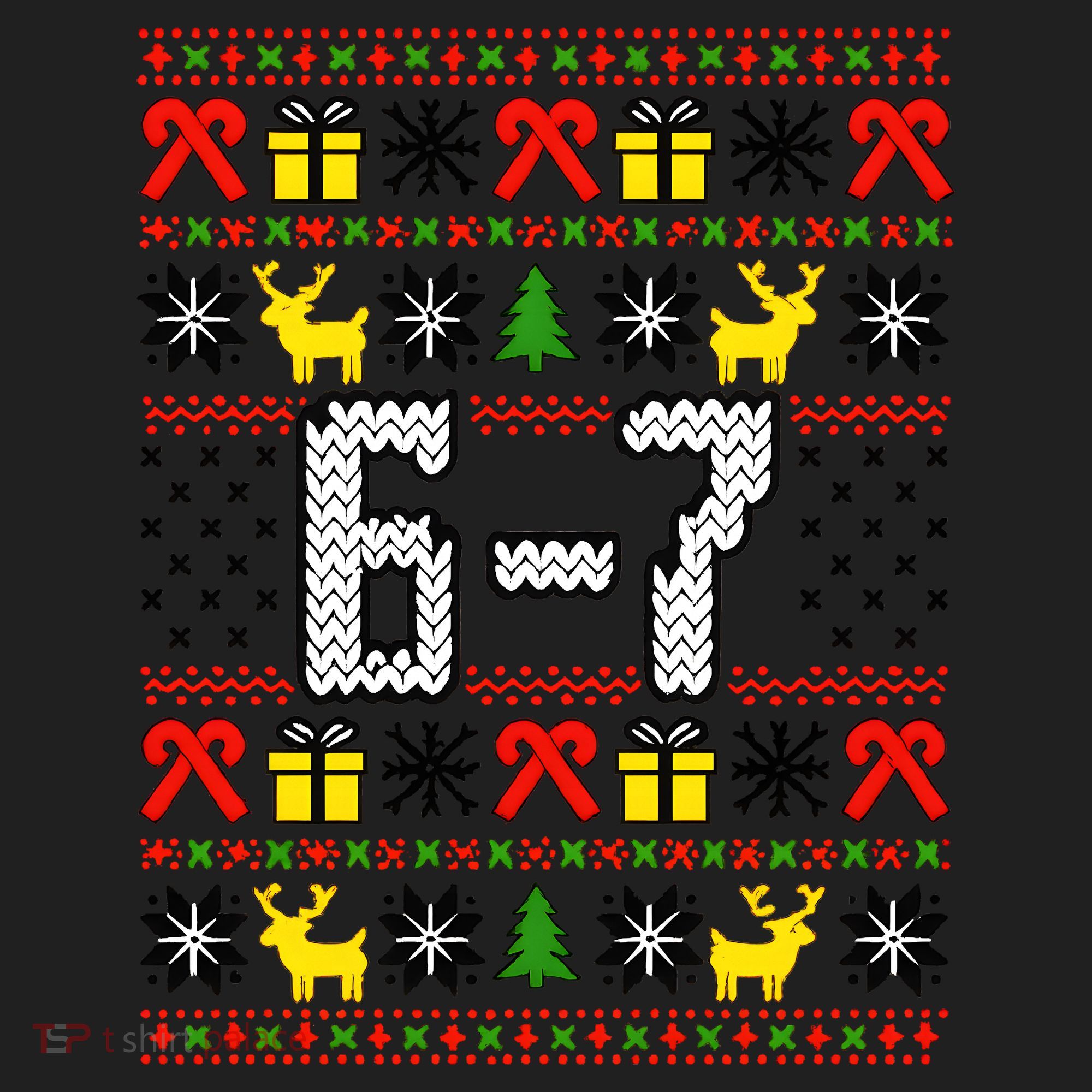 6-7 Ugly Christmas Sweater 67 Meme Funny Xmas Beanie