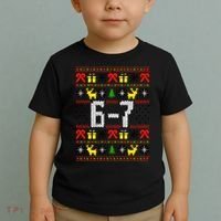 6-7 Ugly Christmas Sweater 67 Meme Funny Xmas Toddler T-Shirt thumb 2