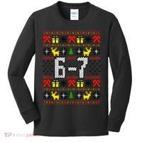 6-7 Ugly Christmas Sweater 67 Meme Funny Xmas Kids Long Sleeve Shirt thumb 0