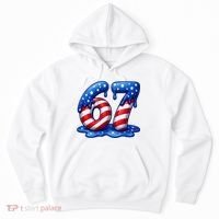 67 USA Flag Drip Patriotic 6-7 Meme Hoodie thumb 0