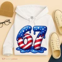 67 USA Flag Drip Patriotic 6-7 Meme Hoodie thumb 4