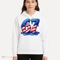 67 USA Flag Drip Patriotic 6-7 Meme Hoodie thumb 5