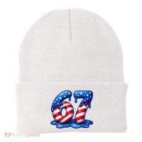 67 USA Flag Drip Patriotic 6-7 Meme Beanie thumb 0