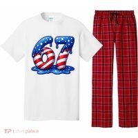67 USA Flag Drip Patriotic 6-7 Meme Pajama Set thumb 0