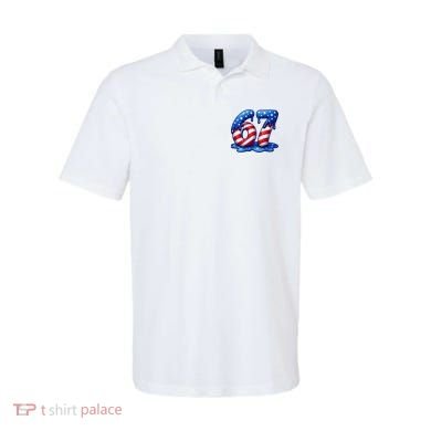 67 USA Flag Drip Patriotic 6-7 Meme Polo