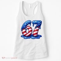 67 USA Flag Drip Patriotic 6-7 Meme Women's Tank Top thumb 0