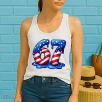 67 USA Flag Drip Patriotic 6-7 Meme Women's Tank Top thumb 2