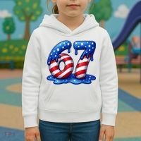 67 USA Flag Drip Patriotic 6-7 Meme Kids Hoodie thumb 3
