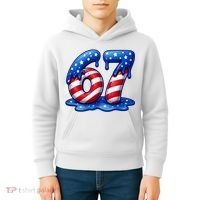 67 USA Flag Drip Patriotic 6-7 Meme Kids Hoodie thumb 4