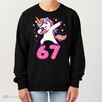 67 Unicorn Six Seven 6-7 Meme Brainrot Women's Sweatshirt thumb 0