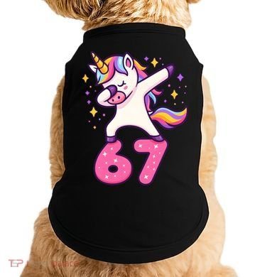 67 Unicorn Six Seven 6-7 Meme Brainrot Doggie Tank