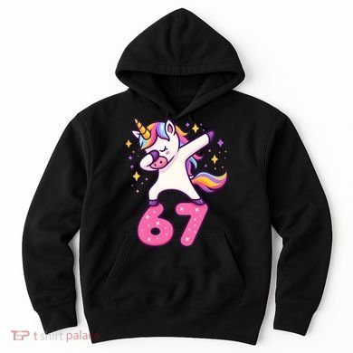 67 Unicorn Six Seven 6-7 Meme Brainrot Hoodie
