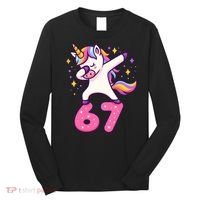 67 Unicorn Six Seven 6-7 Meme Brainrot Long Sleeve Shirt thumb 0
