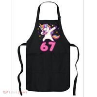 67 Unicorn Six Seven 6-7 Meme Brainrot Apron thumb 0