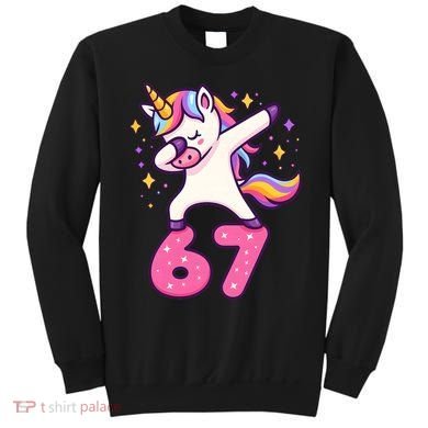 67 Unicorn Six Seven 6-7 Meme Brainrot Sweatshirt