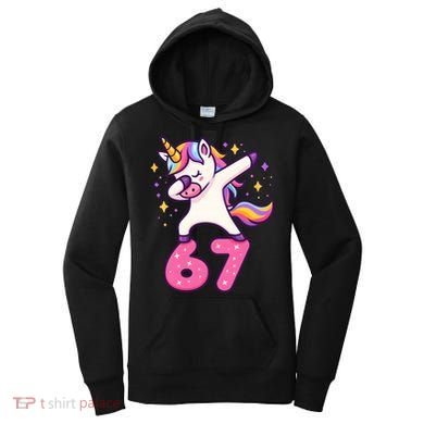67 Unicorn Six Seven 6-7 Meme Brainrot Women's Hoodie