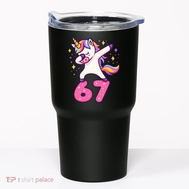 67 Unicorn Six Seven 6-7 Meme Brainrot Tumbler