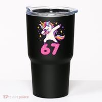 67 Unicorn Six Seven 6-7 Meme Brainrot Tumbler thumb 0