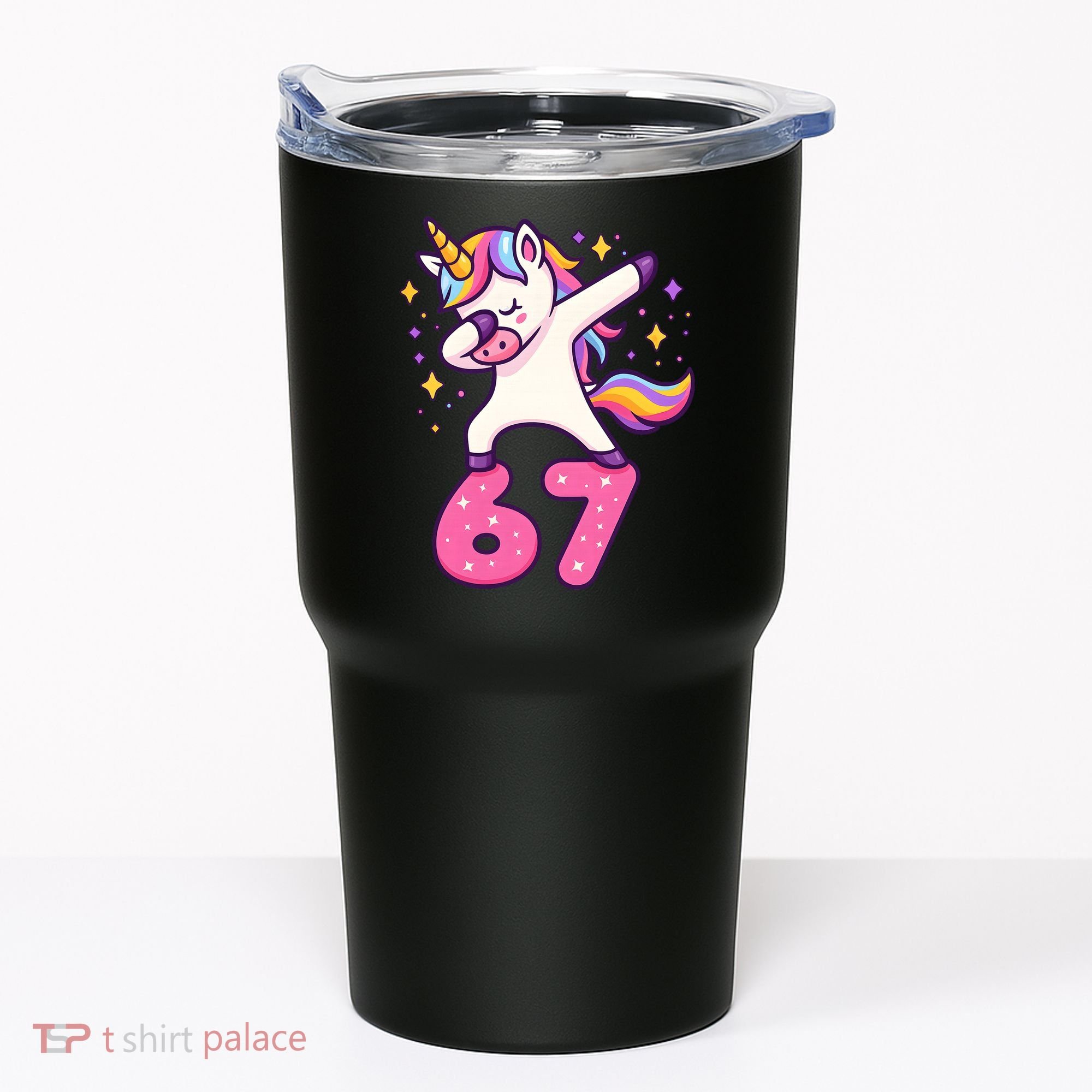 67 Unicorn Six Seven 6-7 Meme Brainrot Tumbler