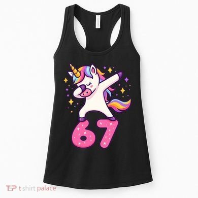 67 Unicorn Six Seven 6-7 Meme Brainrot Women's Tank Top