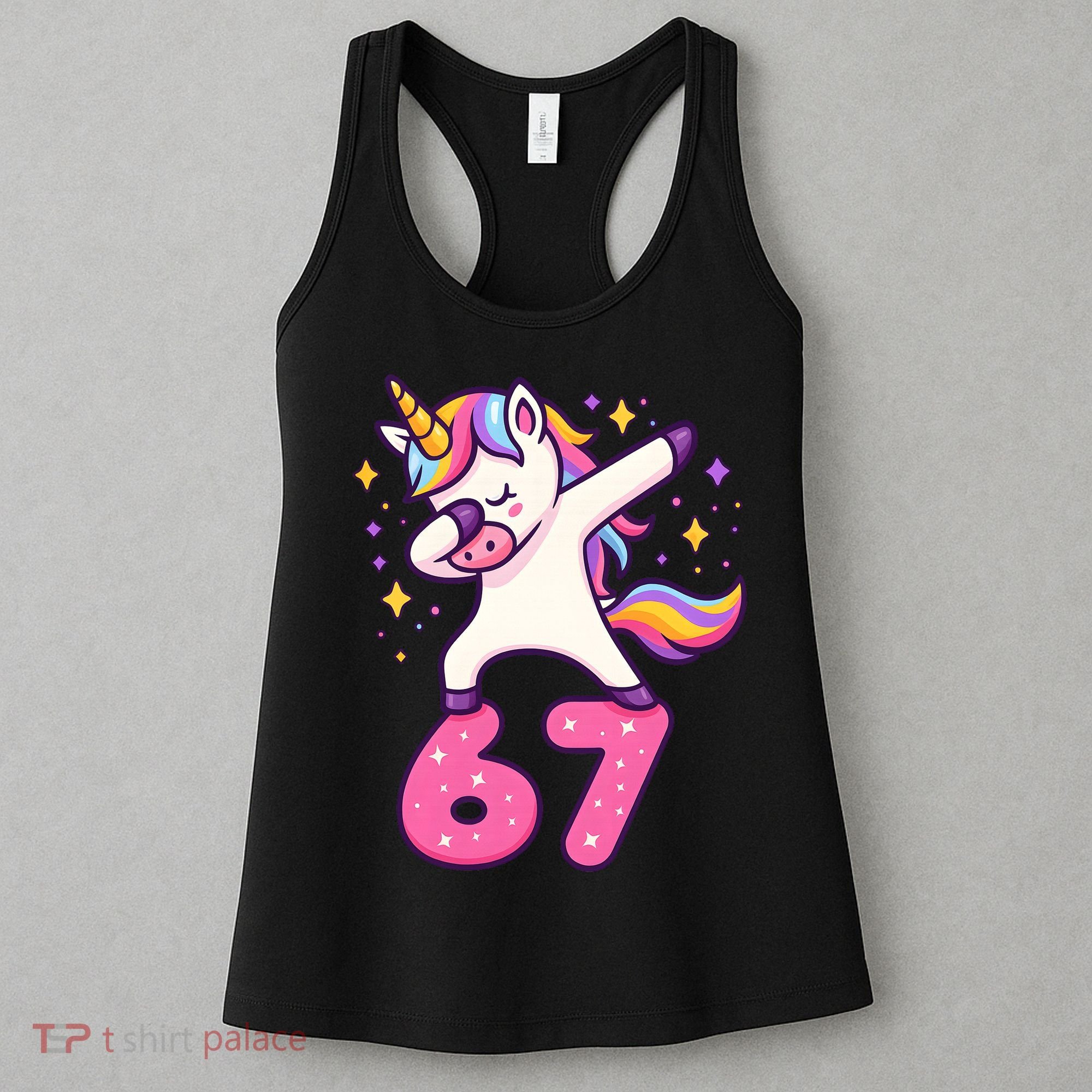 67 Unicorn Six Seven 6-7 Meme Brainrot Women's Tank Top