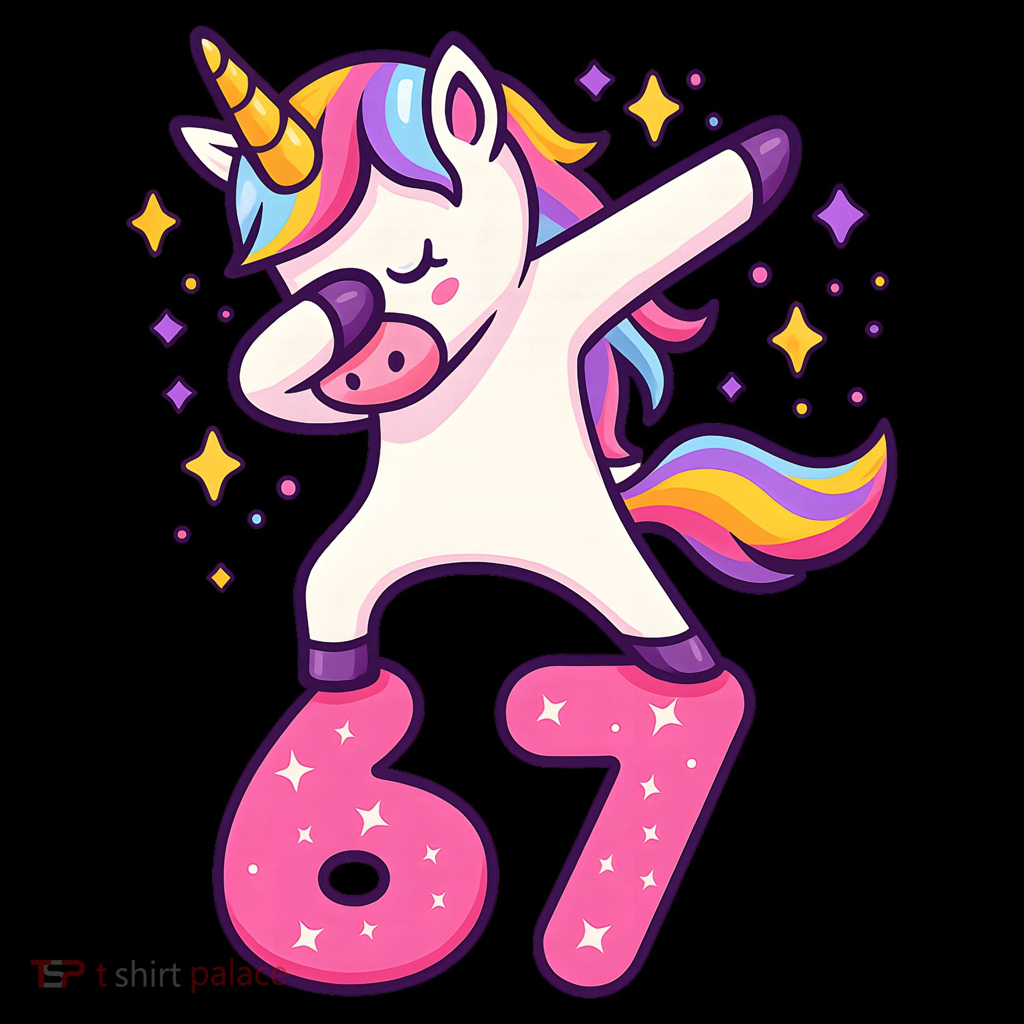 67 Unicorn Six Seven 6-7 Meme Brainrot Women's Tank Top