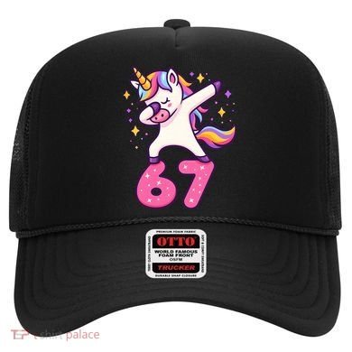 67 Unicorn Six Seven 6-7 Meme Brainrot Hat