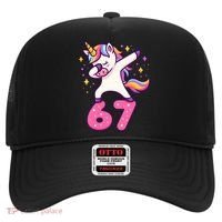67 Unicorn Six Seven 6-7 Meme Brainrot Hat thumb 0