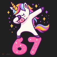 67 Unicorn Six Seven 6-7 Meme Brainrot Hat thumb 2