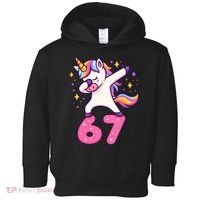 67 Unicorn Six Seven 6-7 Meme Brainrot Toddler Hoodie thumb 0