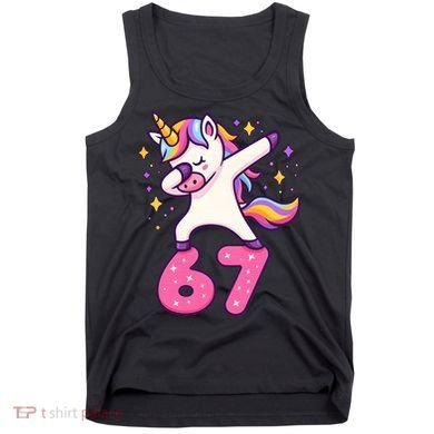 67 Unicorn Six Seven 6-7 Meme Brainrot Tank Top