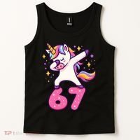 67 Unicorn Six Seven 6-7 Meme Brainrot Tank Top thumb 2