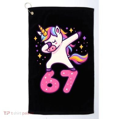 67 Unicorn Six Seven 6-7 Meme Brainrot Golf Towel