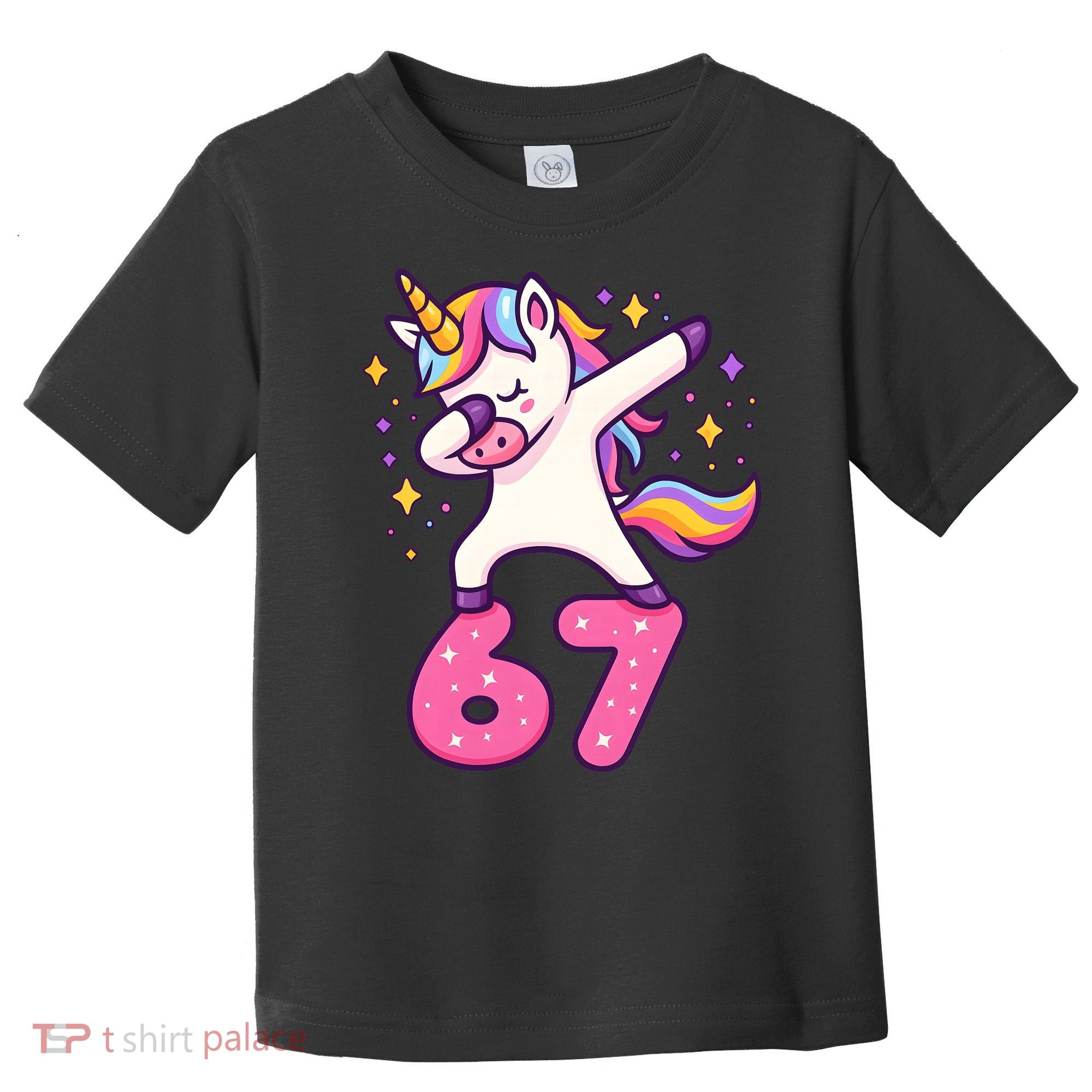 67 Unicorn Six Seven 6-7 Meme Brainrot Toddler T-Shirt