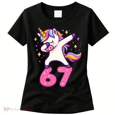 67 Unicorn Six Seven 6-7 Meme Brainrot Women's T-Shirt