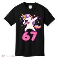 67 Unicorn Six Seven 6-7 Meme Brainrot Kids T-Shirt thumb 0